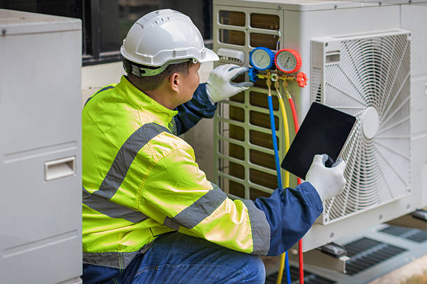 Professional Hvac technician working in Highfalls, NC